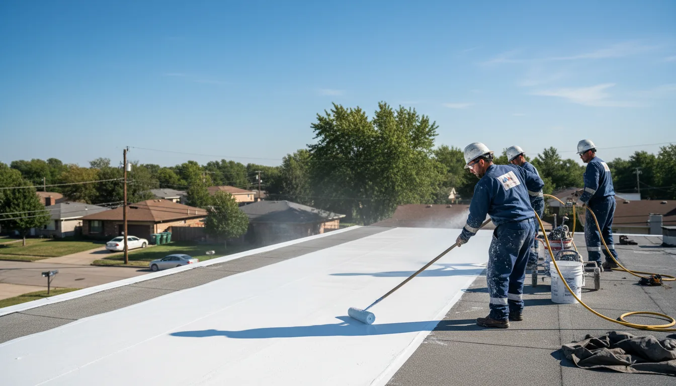 Commercial roof coating in Elverson, PA near me